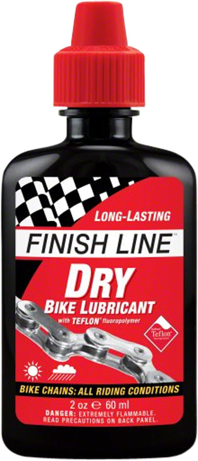 Finish Line DRY Bike Chain Lube 2 fl oz, Drip Wax-Like Lubricant