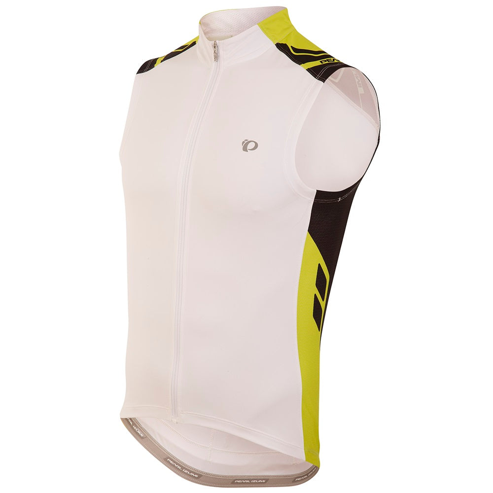 PEARL iZUMI Elite Cycling Jersey White Lime Punch Medium