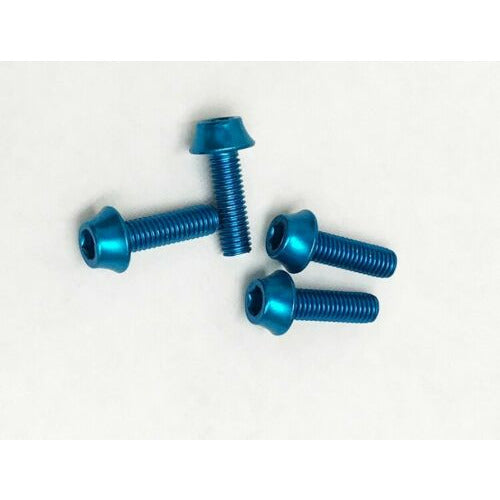 Wolf Tooth Components Aluminum Water Bottle Cage Bolts 4 pack Bolt Set - Teal