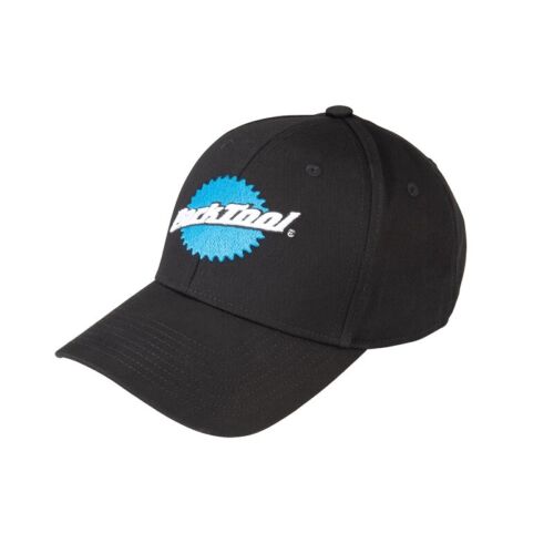 Park Tool Black Ball Cap HAT-9 Cycling Hat Black w/ Blue Park Logo Adjustable