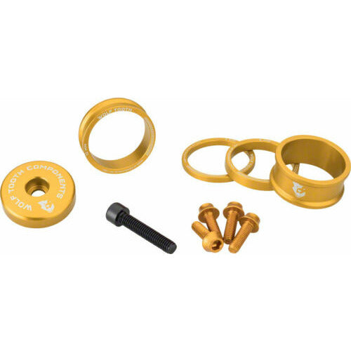 Wolf Tooth Bling Kit Headset Spacer Kit 3 5 10 15mm GOLD
