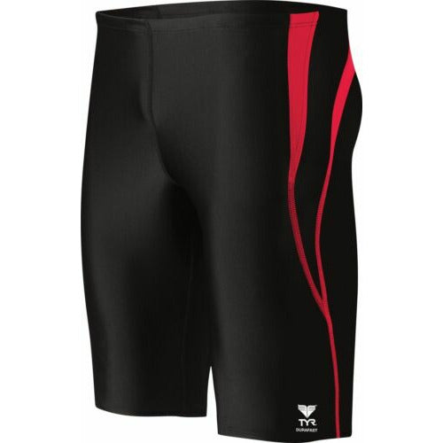 TYR Alliance Splice Jammer Swimming Shorts Black / Red Swim Trunks X-Large 36 XL