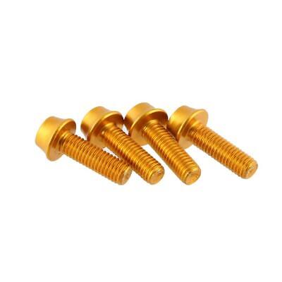 Wolf Tooth Components Aluminum Water Bottle Cage Bolts 4 pack Bolt Set - Gold
