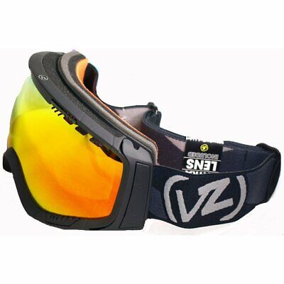 von zipper feenom goggles VonZipper Feenom Snow Goggle Black Satin Fire Chrome Von Zipper Goggles
