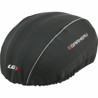 Garneau H2 Water Resistant Bicycle Helmet Cover w/ Reflective Accents Black