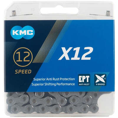 KMC X12 12-Speed EPT Eco Pro Teq Chain 126L for 12 Spd Shimano SRAM w QuickLink