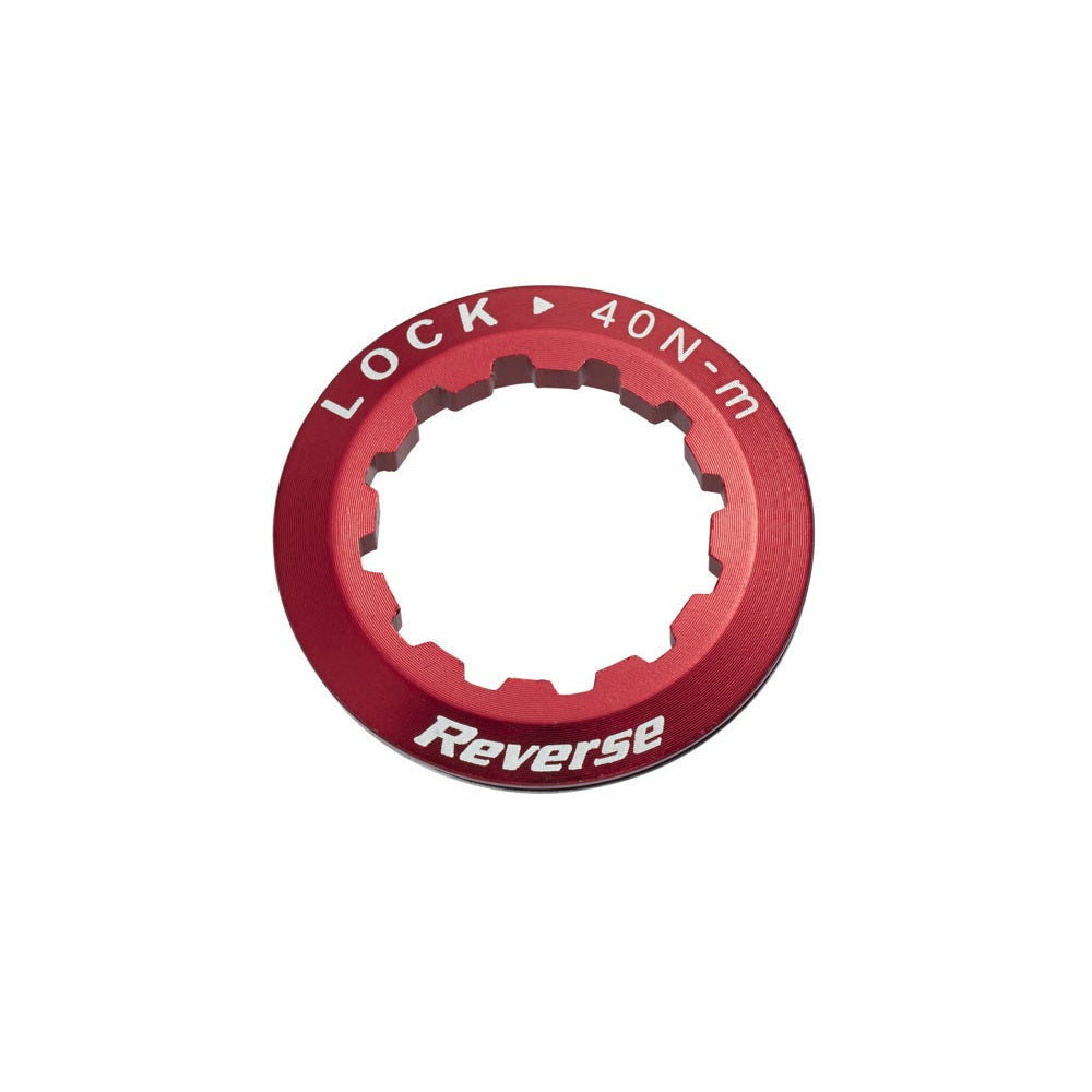 Aluminum Cassette Lockring by Reverse Fits HG Shimano SRAM Freehub Body Red