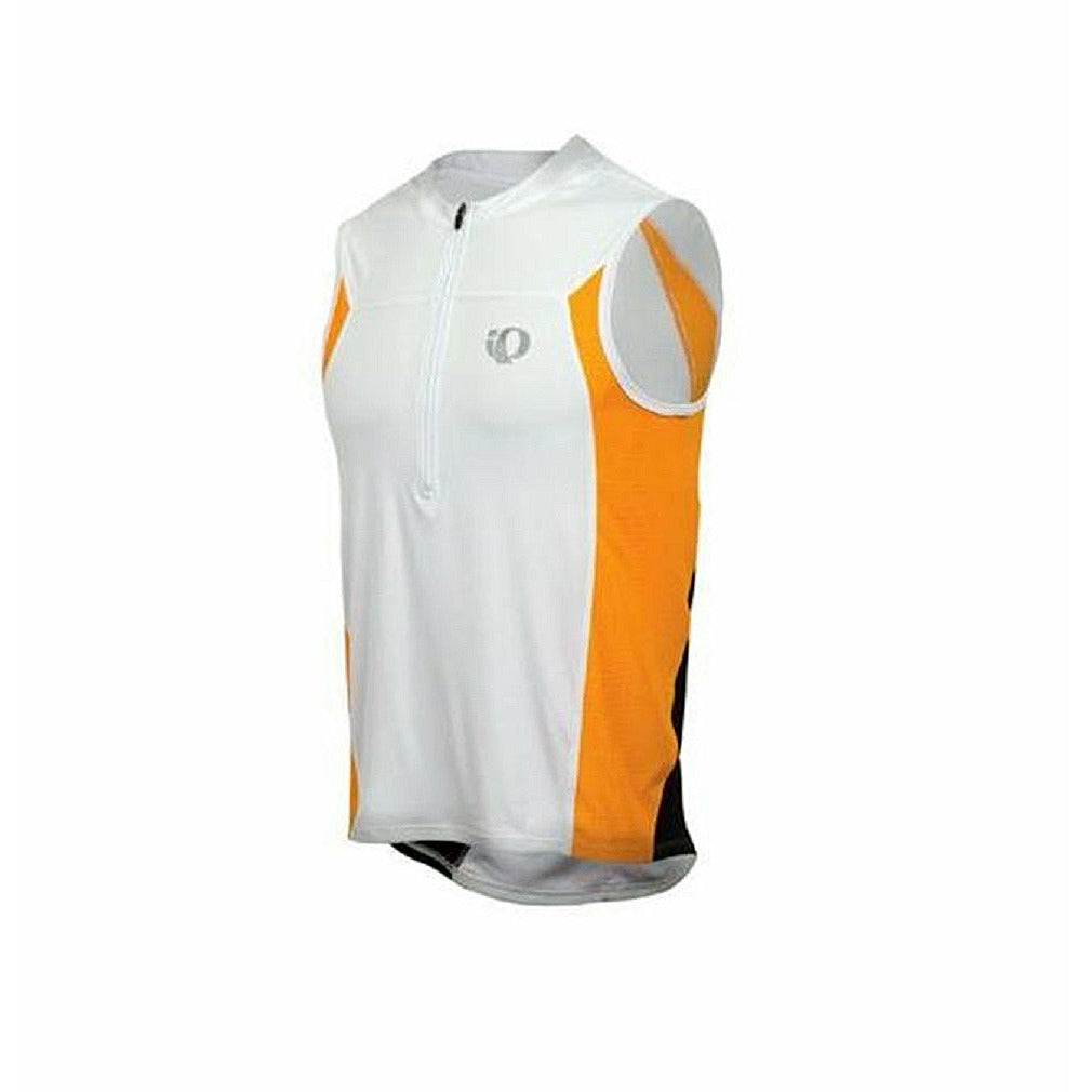PEARL iZUMI Select Tri Cycling Jersey Sleeveless  White / Orange Medium Med