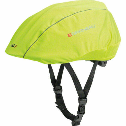 Garneau H2 Water Resistant Bicycle Helmet Cover w/ Reflective Accents Bright Yellow SM/MD