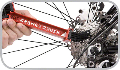 Finish Line Grunge Brush Bicycle Chain Cleaning Brush Double Ended Scrubber Tang