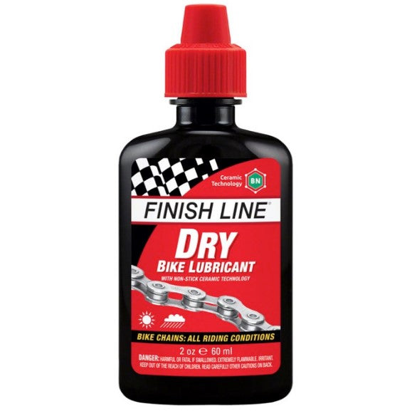 Finish Line Dry Bike Chain Lube with Ceramic Technology Lubricant 2oz