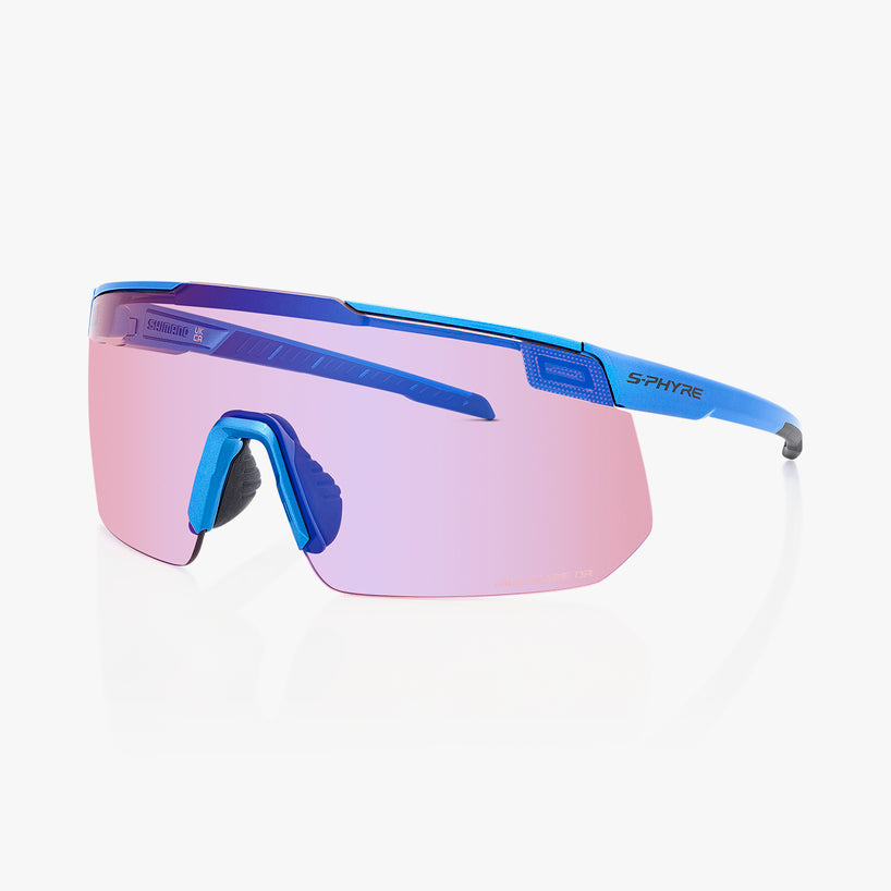 SHIMANO S-PHYRE MAGNETIC SUNGLASS w/ SPARE LENS CE-SPHR2-OR Metallic Blue