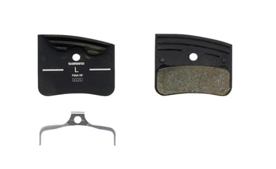 Shimano P03A-RF Resin Disc Brake Pads w Fin & Spring fits XTR M9220 M9120 XT M8220 M8120 SLX M7120