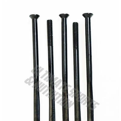 5pk DT Aerolite Flat Blade Straight Pull Spokes 297mm Black for 29" Bike Wheels