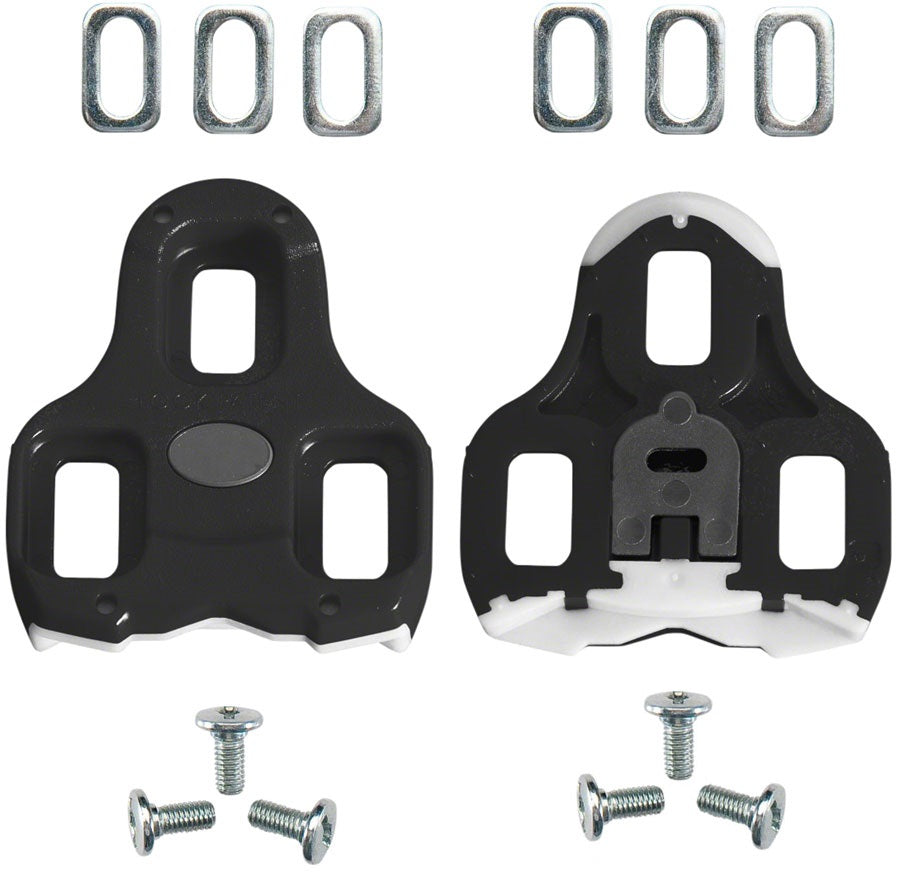 Look Keo Pedal Replacement Cleat Set Black 0 Degrees Float w Mounting Hardware