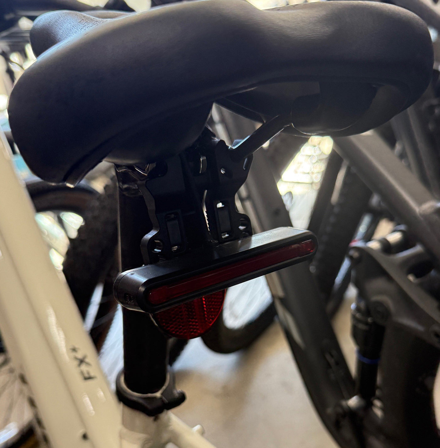 Saddle Rail Taillight Mount for Trek FX+ Ebike Rear Tail Light