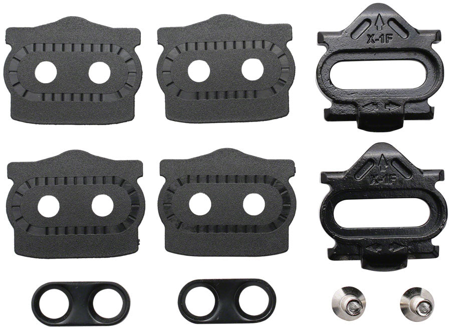 HT Pedal X1F Replacement Cleats 8 (4+4 ) Degree Float Cleat Set & Hardware
