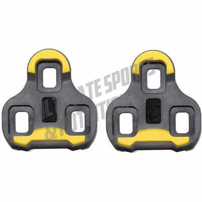 H5 Cleats for HT & Look Keo Road Pedals 4.5 Degree Float Gray Yellow w/Hardware