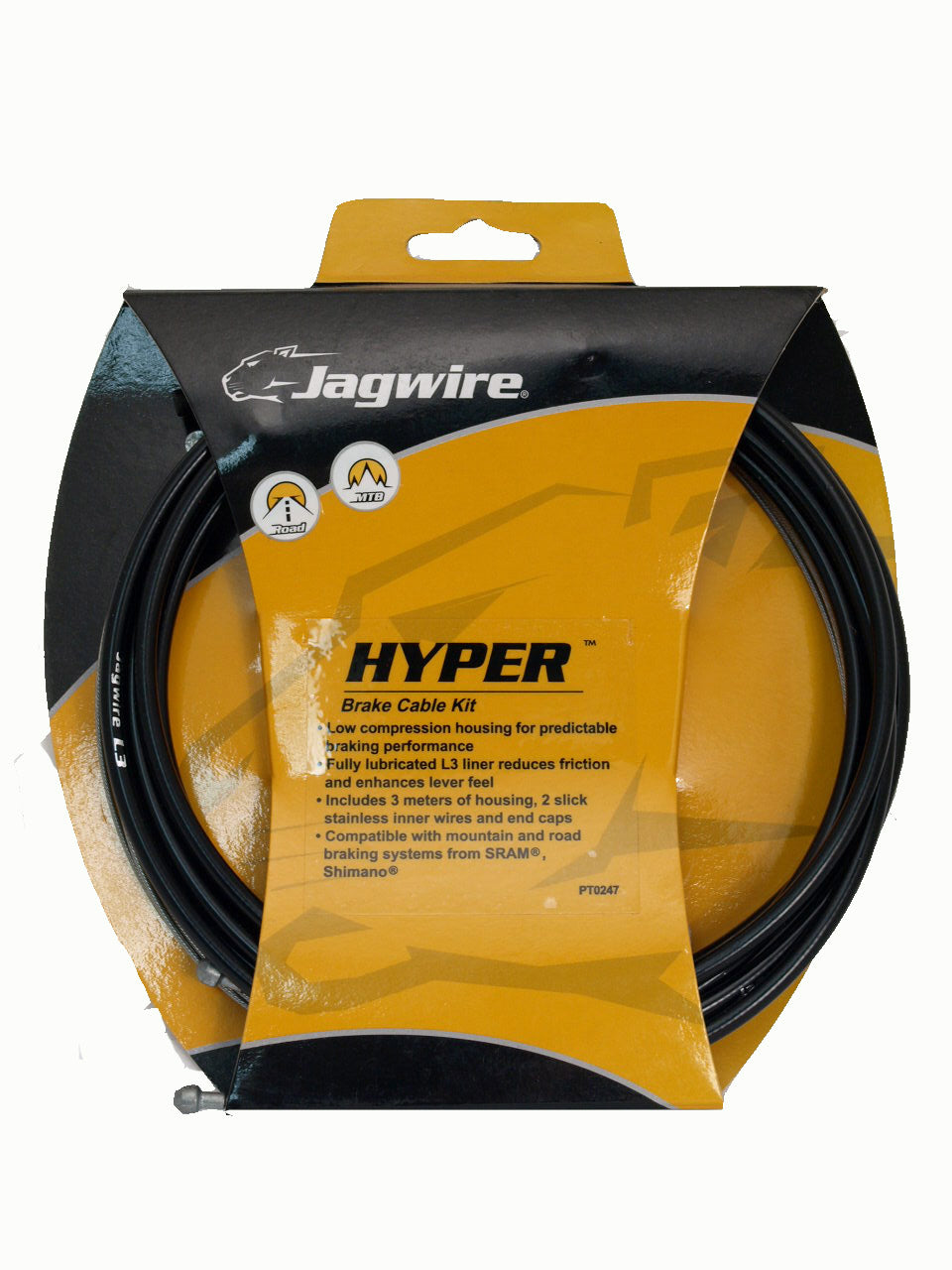 Jagwire Hyper Universal Sport Brake Cable Kit Complete Housing Road or Mountain