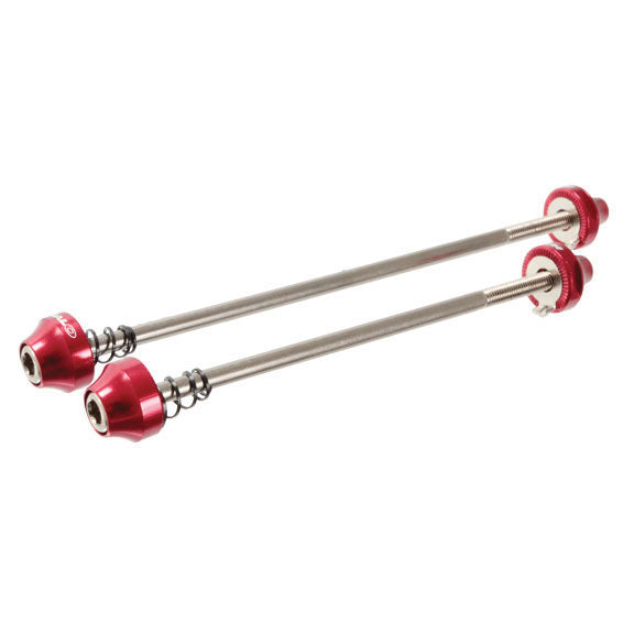 Halo Hex Key Wheel Security Skewers Red Bicycle Skewer Set 100 / 135 Spacing