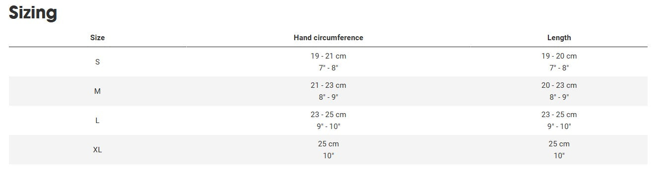 Rapha Trail Finale Mountain Cycling Gloves Full Finger Black