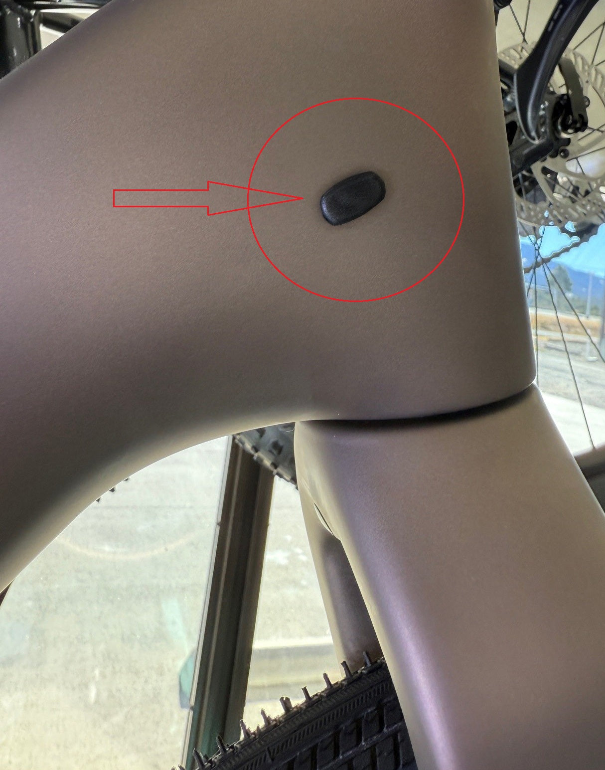 Blank Bicycle Headtube Plug For Entry Hole When Not Utilizing Cables