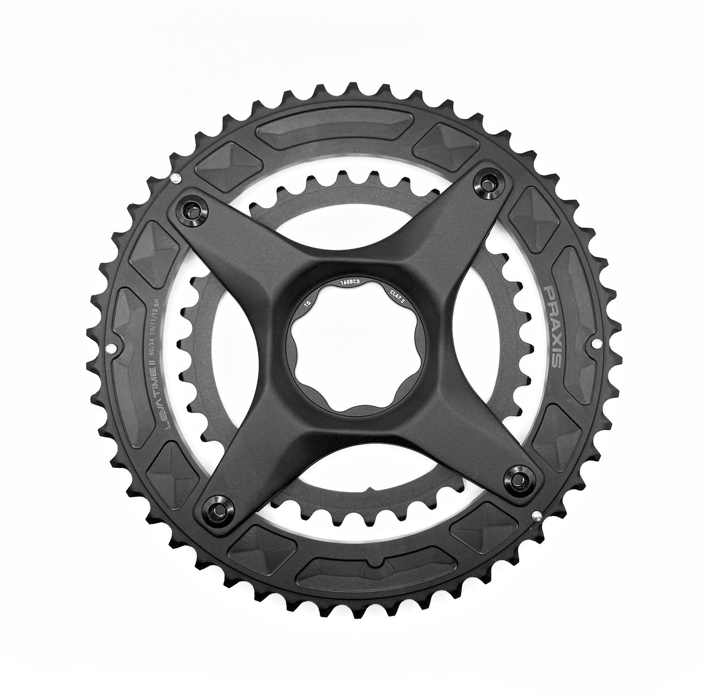 Praxis 2X TQ Motor Spider and 50/34t Chainrings for Trek Domane+ SLR