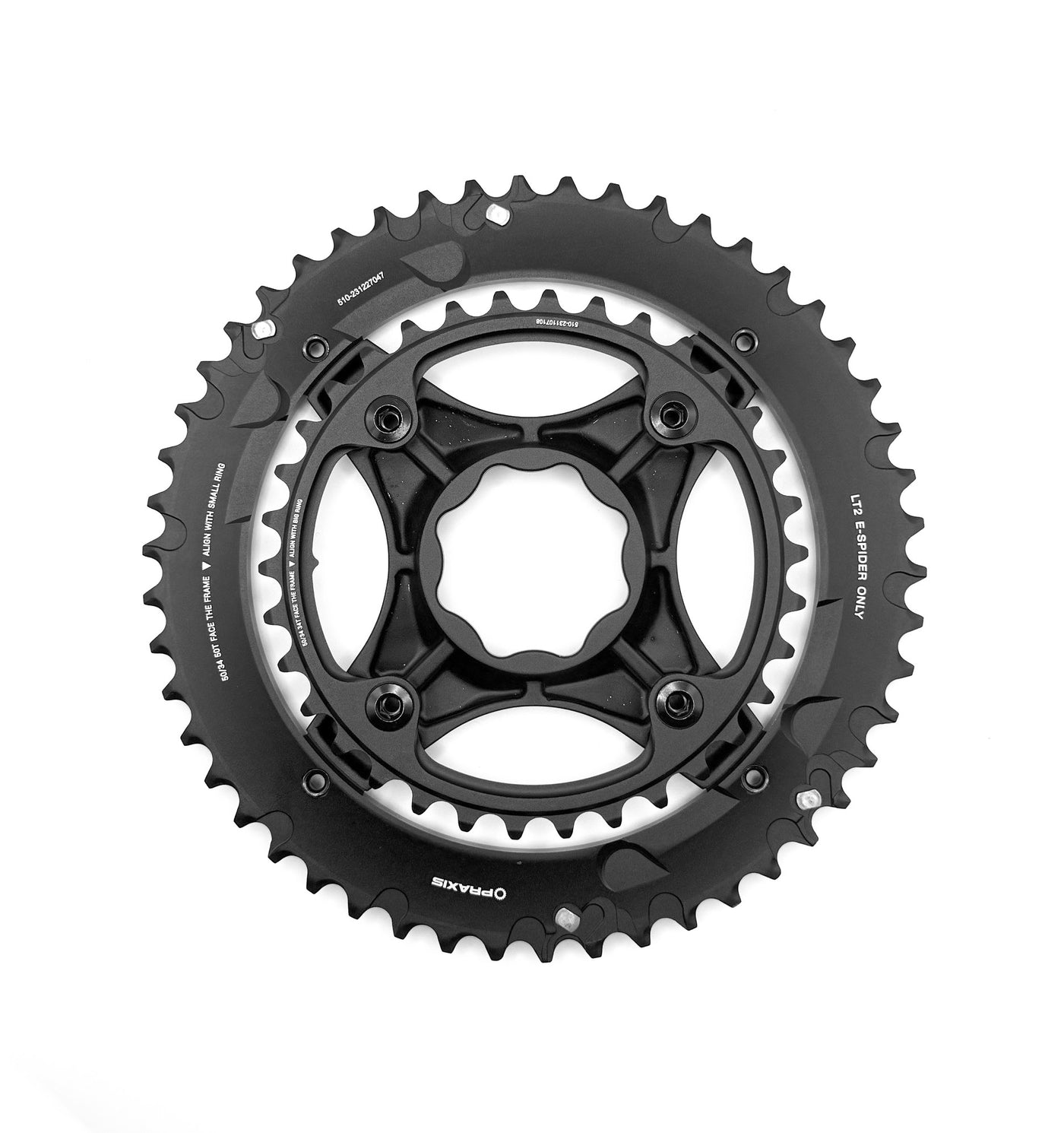 Praxis 2X TQ Motor Spider and 50/34t Chainrings for Trek Domane+ SLR