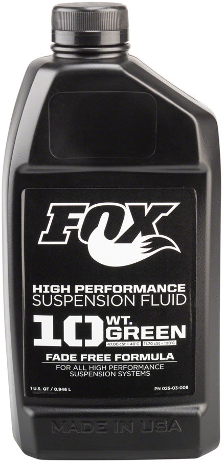 FOX 10 Weight Green Damper Fluid / Suspension Oil  32oz  #025-03-008