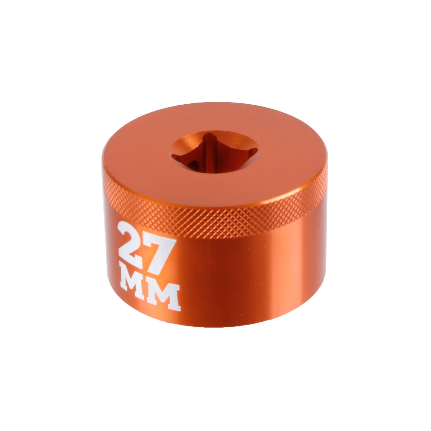 Fox Shox Flush Ground Top Cap Socket Tool for Fox Fork Caps 27mm Orange