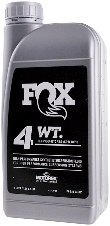 FOX 4wt. High Performance Suspension Fluid / Shock Oil 32oz #025-03-063 1qt