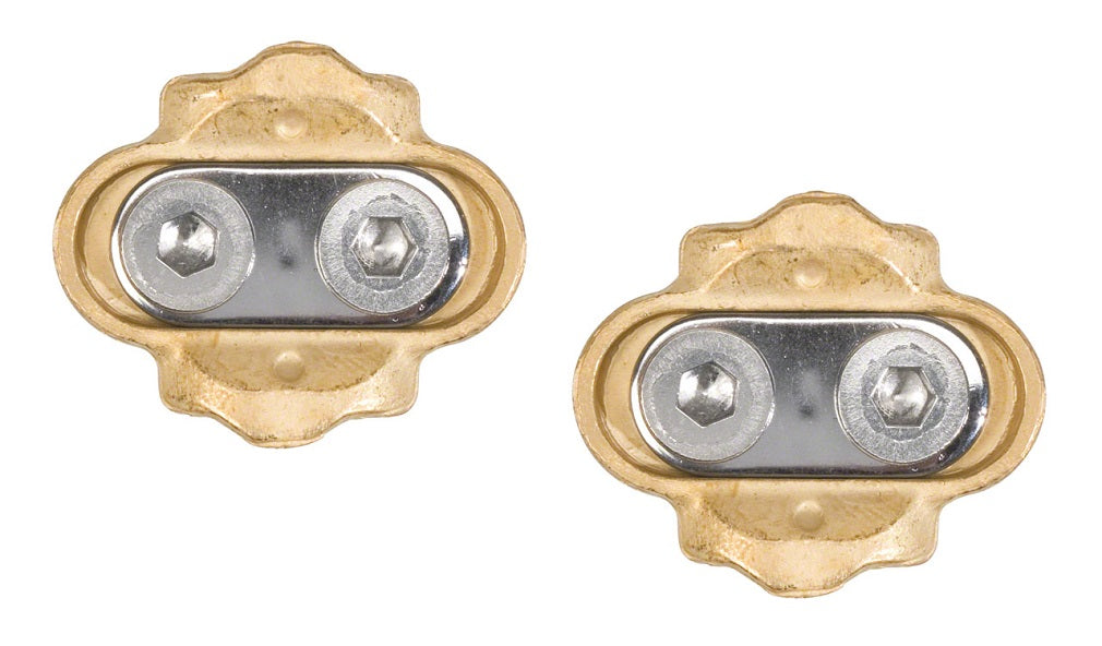 Crank Brothers Bros Egg Beater Pedal Cleats Premium Pair Brass 6 Degree Float