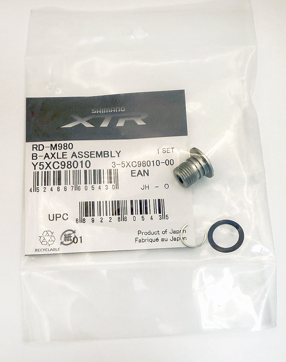Shimano XTR RD-M980 Rear Derailleur B Axle Assembly Attachment Bolt Part  # Y5XC98010