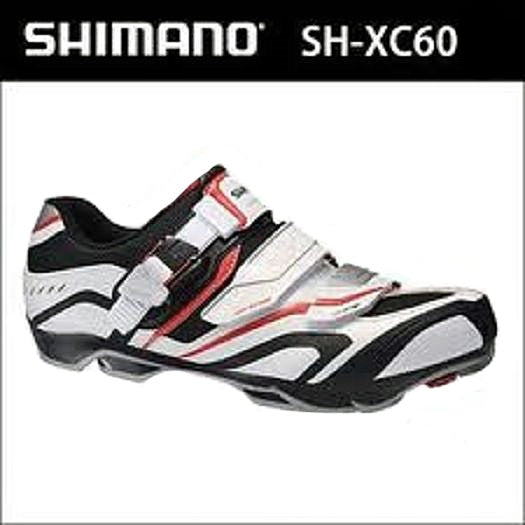 Shimano Off-Road Racing Shoe SH-XC60 White / Black / Red Shoes Size 47 Pair XC60