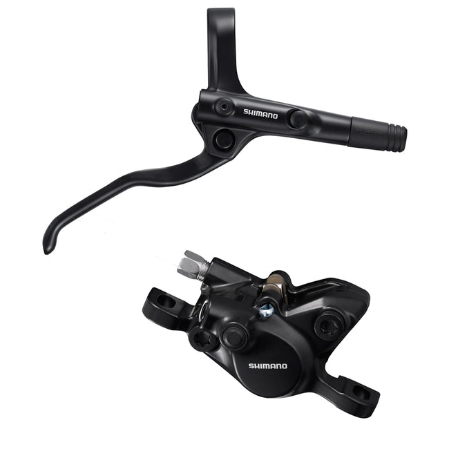 SHIMANO DISC BRAKE ASSEMBLED SET, BL-MT200(R), BR-MT200(R), BLACK, W/O ADAPTER, RESIN PAD (W/O FIN), SM-BH59-SS 1700 MM BLACK