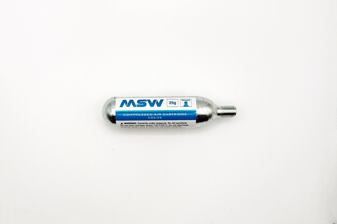 MSW 25g CO2 threaded Cartridges 25 g C02 For Gravel Bike Mountain Bike Tires
