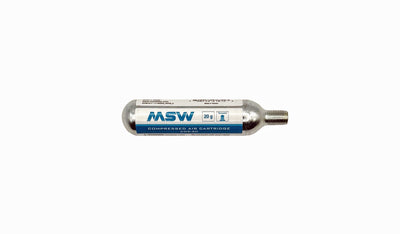 MSW Premium 20g Co2 Cartridges 20 g Threaded C02 for MTN Bike Tires