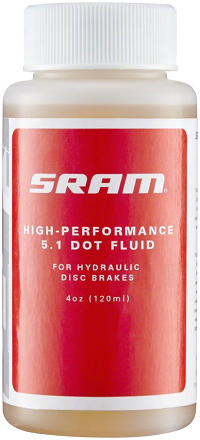 SRAM Dot 5.1 Brake Fluid 4oz (DOT 3 DOT 4 Braking System Compatible)