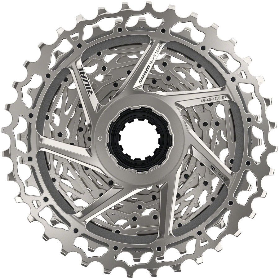 SRAM Rival AXS XG-1250 Cassette 12-Speed 10-36 Silver For XDR Driver Body