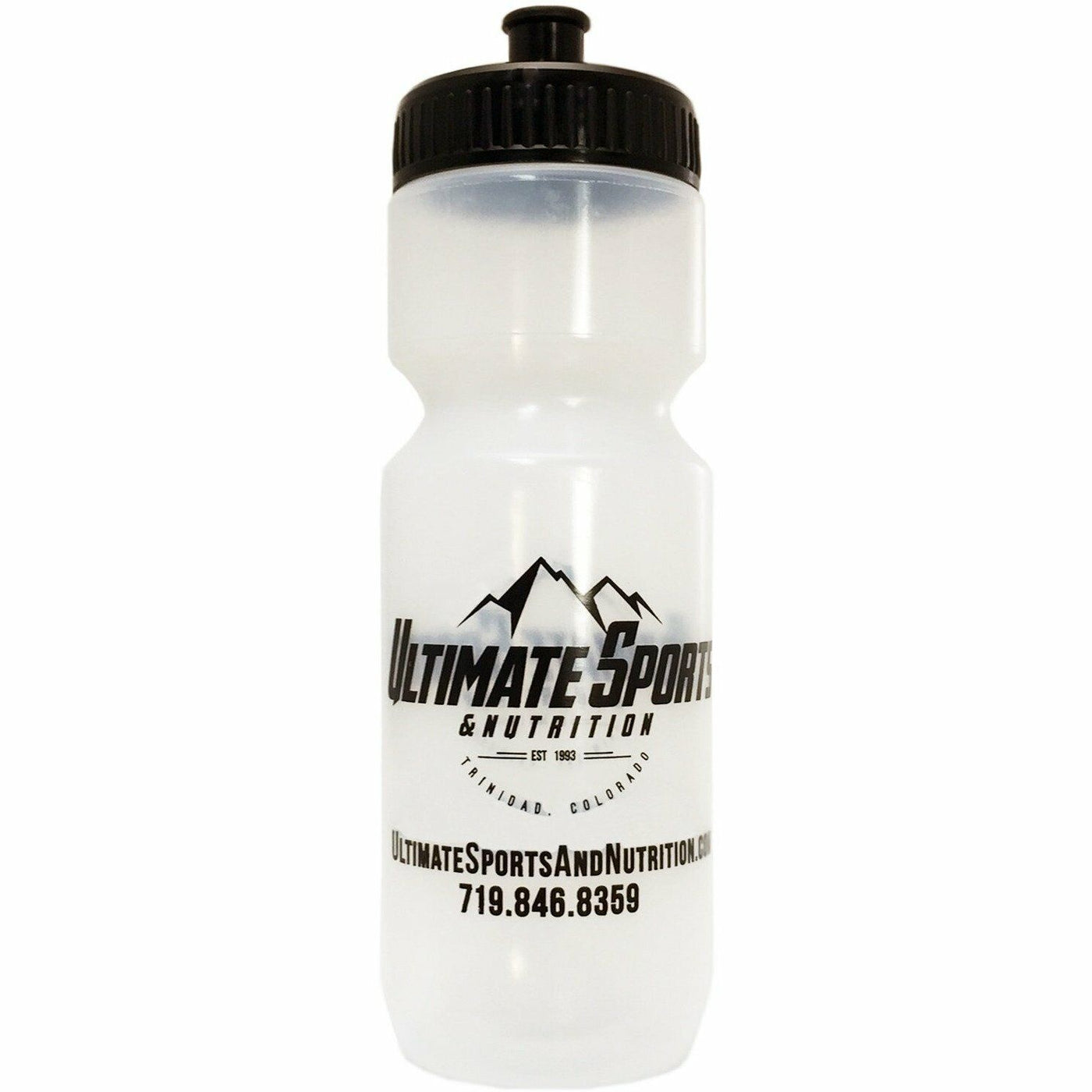 Ultimate Sports 25oz Water Bottle w/ Wide Mouth Cap WaterBottle BPA Free Clear