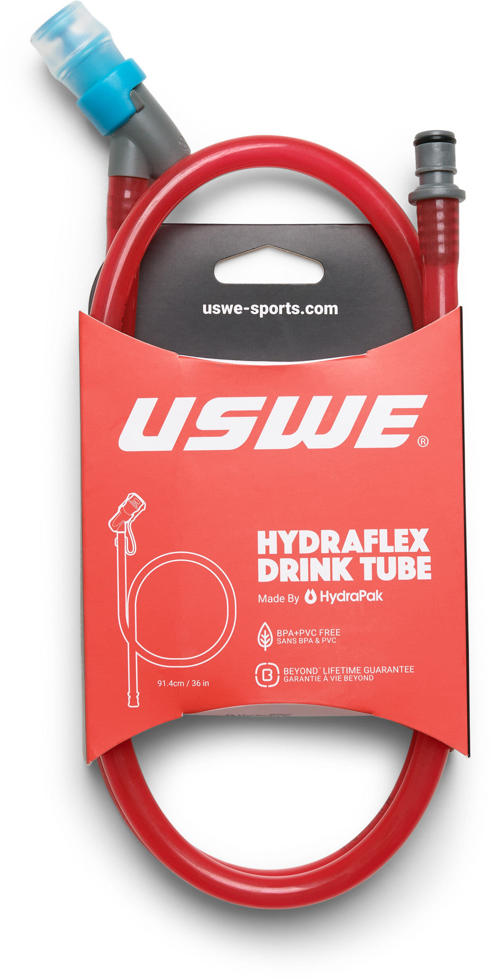 USWE Drink Tube Kit Red Hydraflex for USWE and Hydrapak Bladder / Reservoir