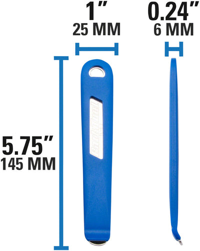 Park Tool TL-6.3 Steel Core Tire Levers Bicycle Bike Tire Lever Set 5.75" Blue