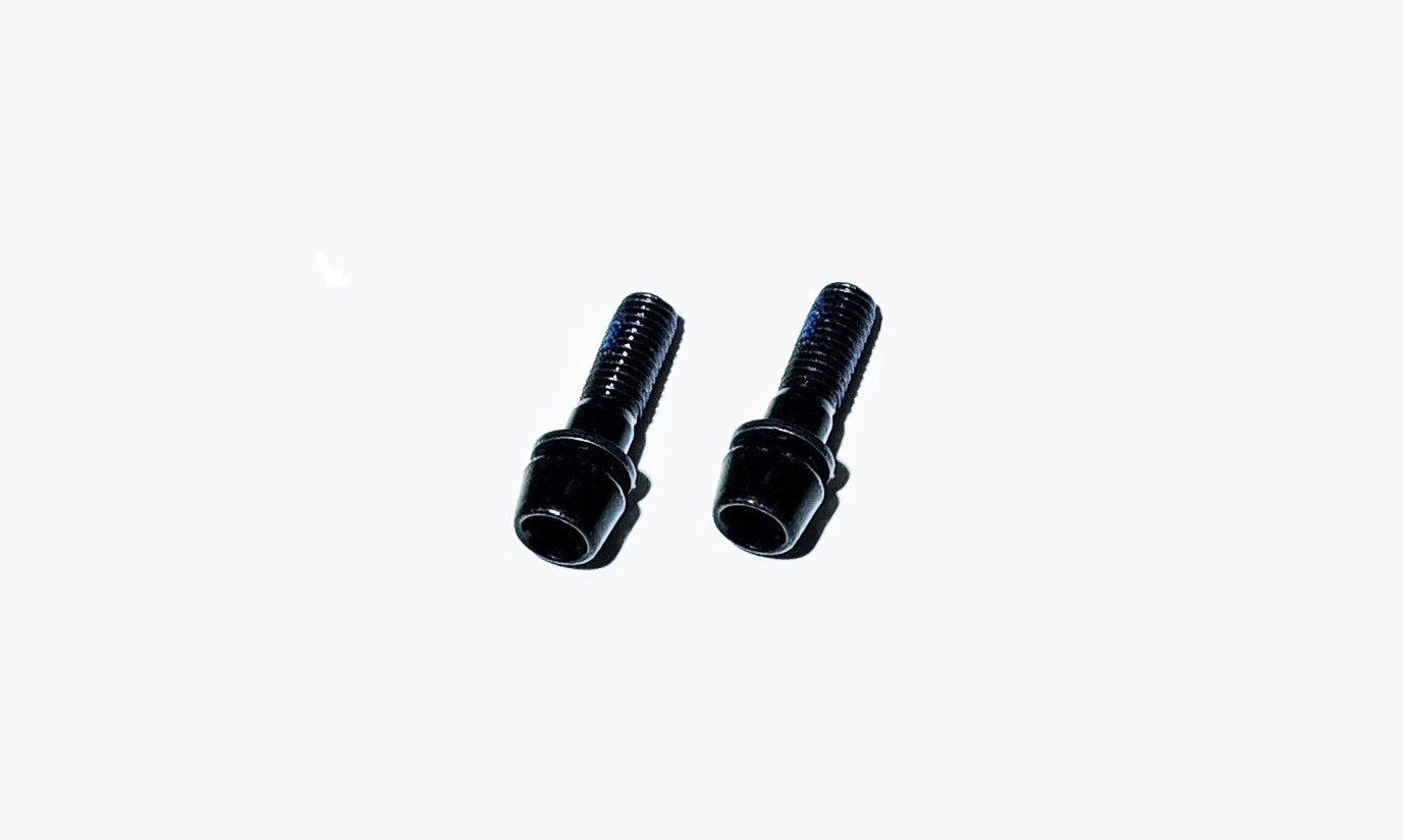 Bicycle Stem Faceplate Bolts w/ Washer Black M5 x 0.8 x 18mm 2pk