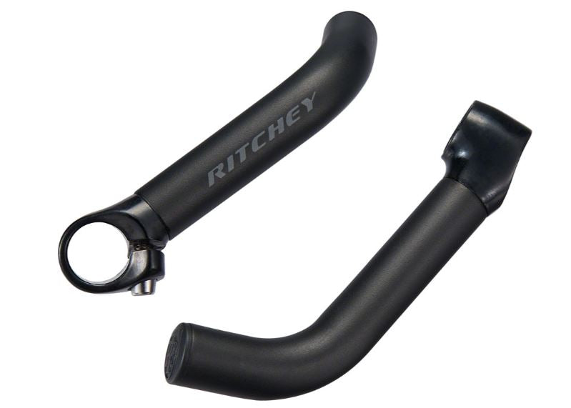 Ritchey Comp Bar Ends 125mm, Matte Black Aluminum Bicycle Handlebar BarEnds