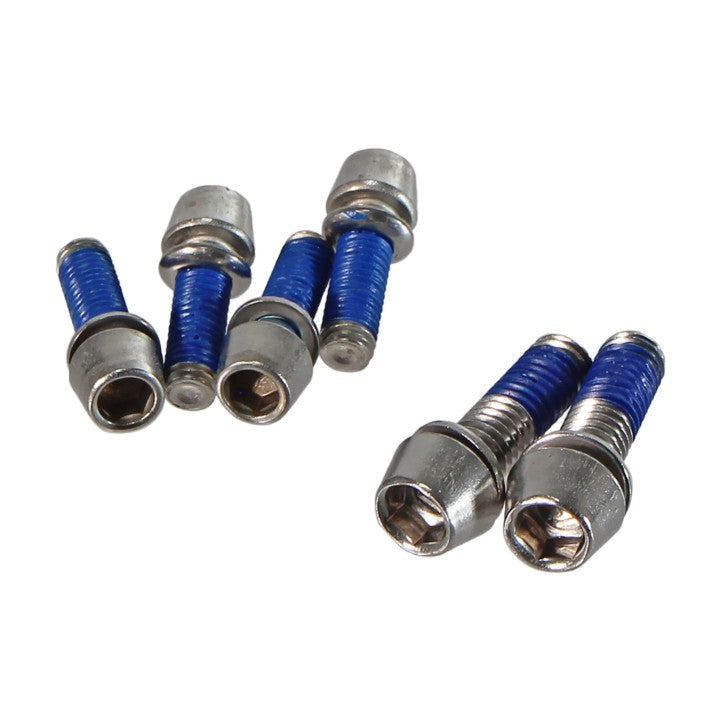Ritchey Stem Faceplate Stainless Steel Bolts w/ Washer Silver M5 x 15mm 6pk