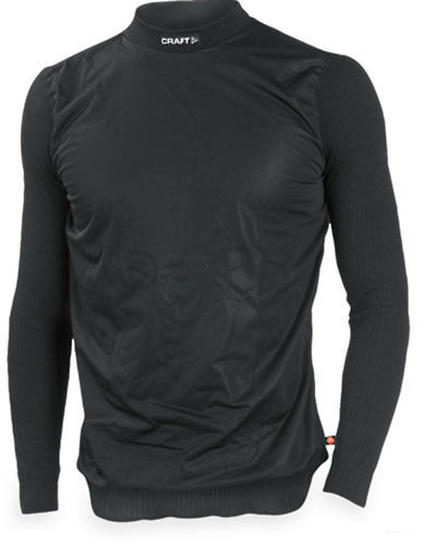 Craft Pro Wind Stopper Baselayer Long Sleeve Crew Base Layer Black Medium