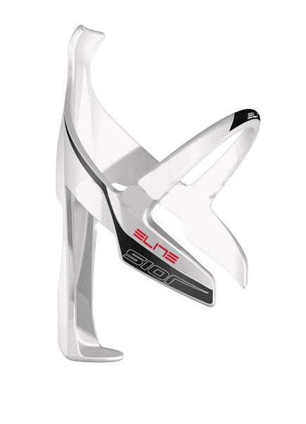 Elite Sior Race Water Bottle Cage White with Blk 33g