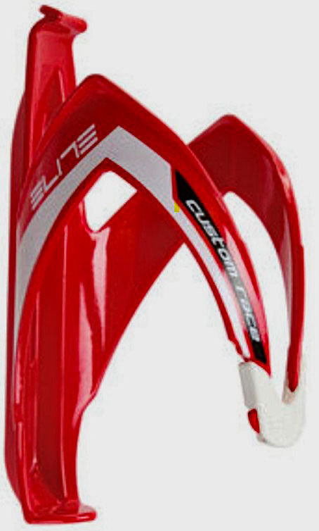 Elite Custom Race Water Bottle Cage Bicycle WaterBottle Cages Gloss Red