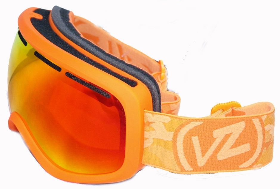 VonZipper Skylab Snow GoggleTangerine Satin Fire Chrome Lens Von Zipper Goggles