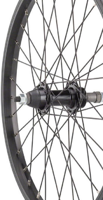 Sta-Tru Rear Wheel 20", Bolt On 3/8" x 135mm, Rim Brake Freewheel Black (Dual Wall)